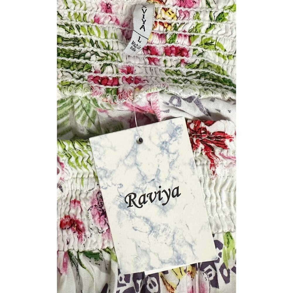 NWT Raviya Tropical Cover-Up Dress Size L - Picture 9 of 10